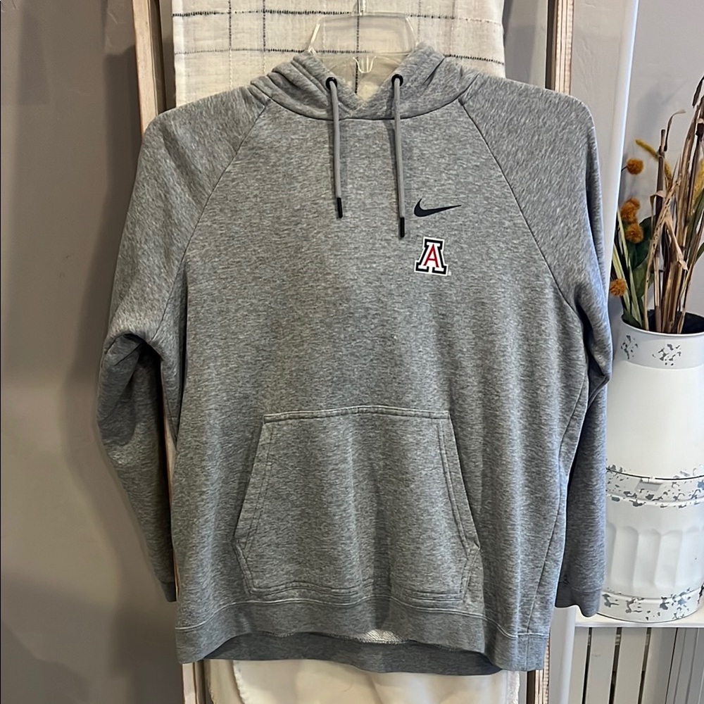 Arizona Wildcats Nike Gray Hoodie with Block A Logo